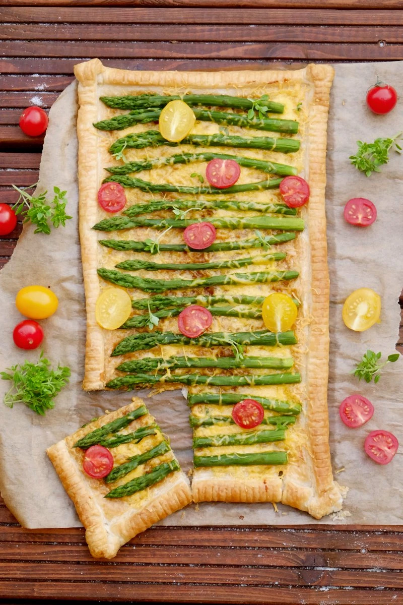 Tarta ze szparagami