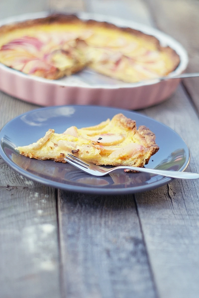 Tarta z brzoskwiniami (bez laktozy)