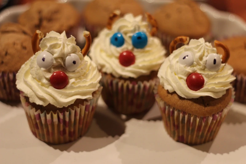 Muffinki cynamonowe Rudolfy