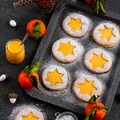 Ciasteczka imbirowo-migdałowe z galaretką mandarynkową - food²