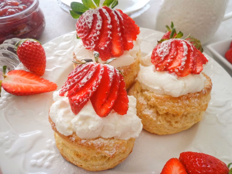 Angielski bułeczki scones na kefirze