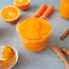 Koktajl detoks z mango, marchwi, kurkumy i cynamonu