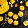 Owsiane babeczki z budyniem i mango