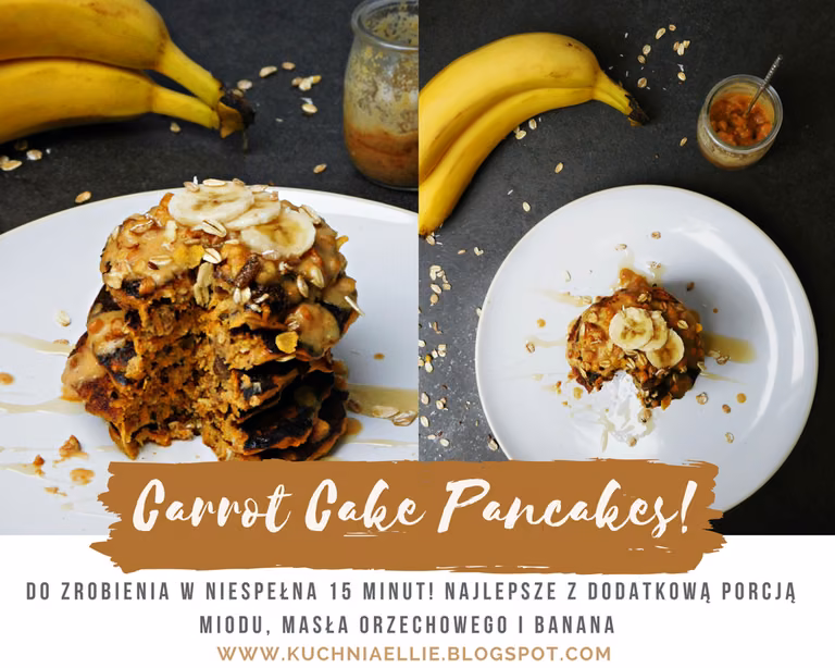 CARROT CAKE PANCAKES - MARCHEWKOWE PLACUSZKI!