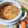 Zupa a la pizza z mięsem mielonym