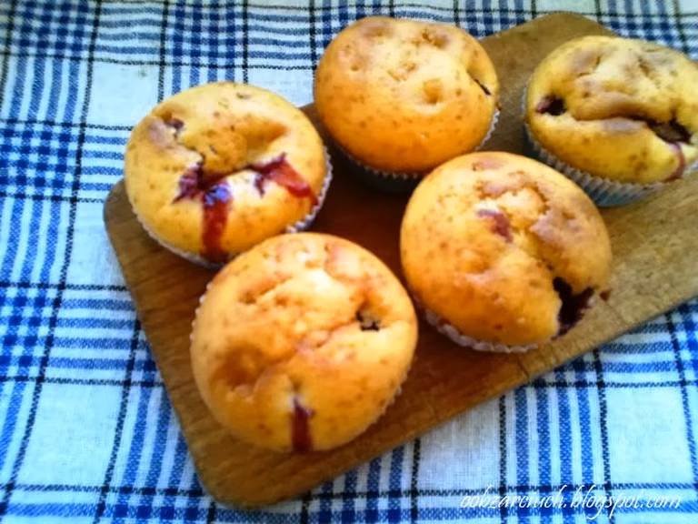 Muffiny z truskawkami