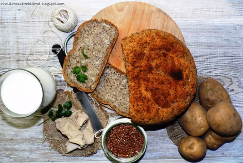 Łatwy bezglutenowy chleb ziemniaczany z nasionami babki jajowatej ( Vege & Gluten free)