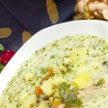 Zupa z mielonych grzybów leśnych