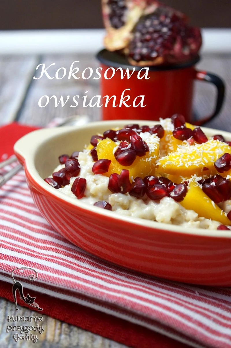 Kokosowa owsianka z mango