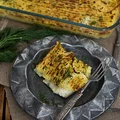 Mintaj zapiekany pod ziemniaczanym puree
