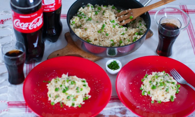 Risotto z zielonym groszkiem i parmezanem
