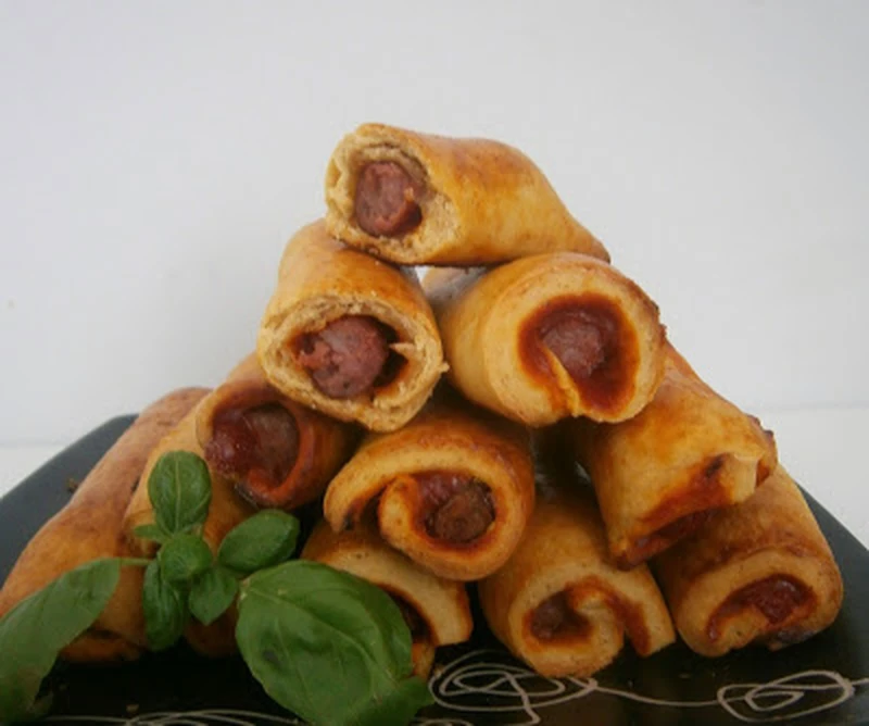 Kabanosy w cieście