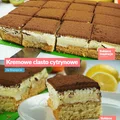 Kremowe ciasto cytrynowe na biszkopcie (WIDEO)