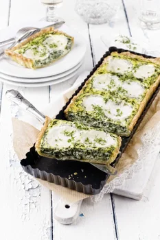 Tarta ze szpinakiem i mozzarellą