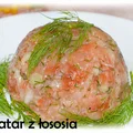 Tatar z łososia z oliwą