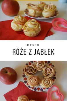 Romantyczny deser - róże z jabłek