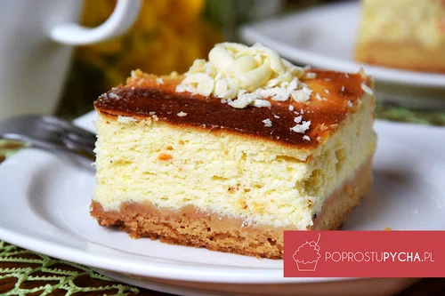 Sernik z białą czekoladą i skórką z pomarańczy!