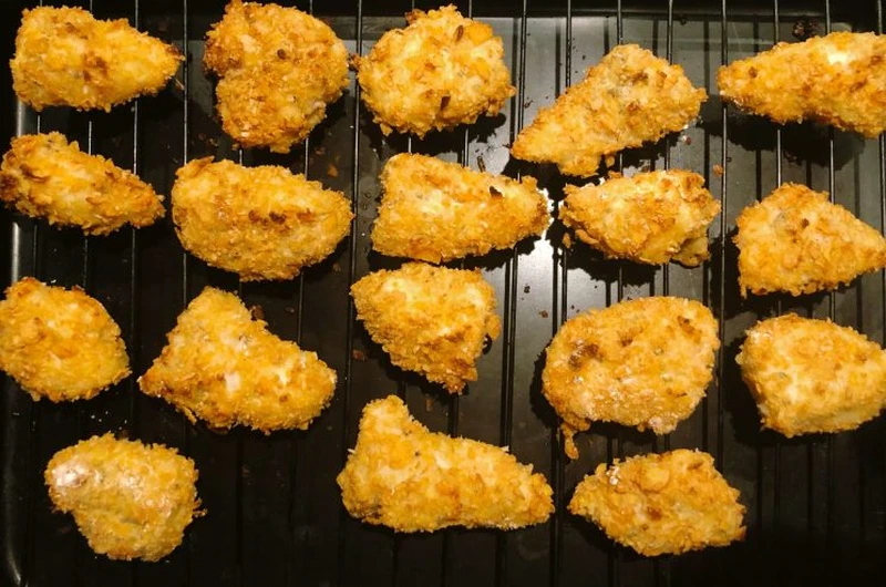 Super chrupiące pieczone nuggetsy