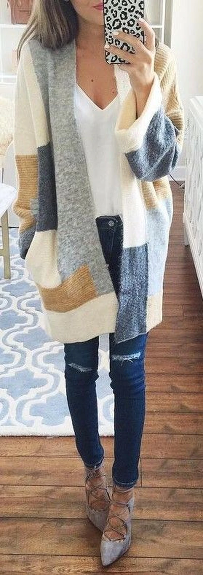 Kolorowy sweter
