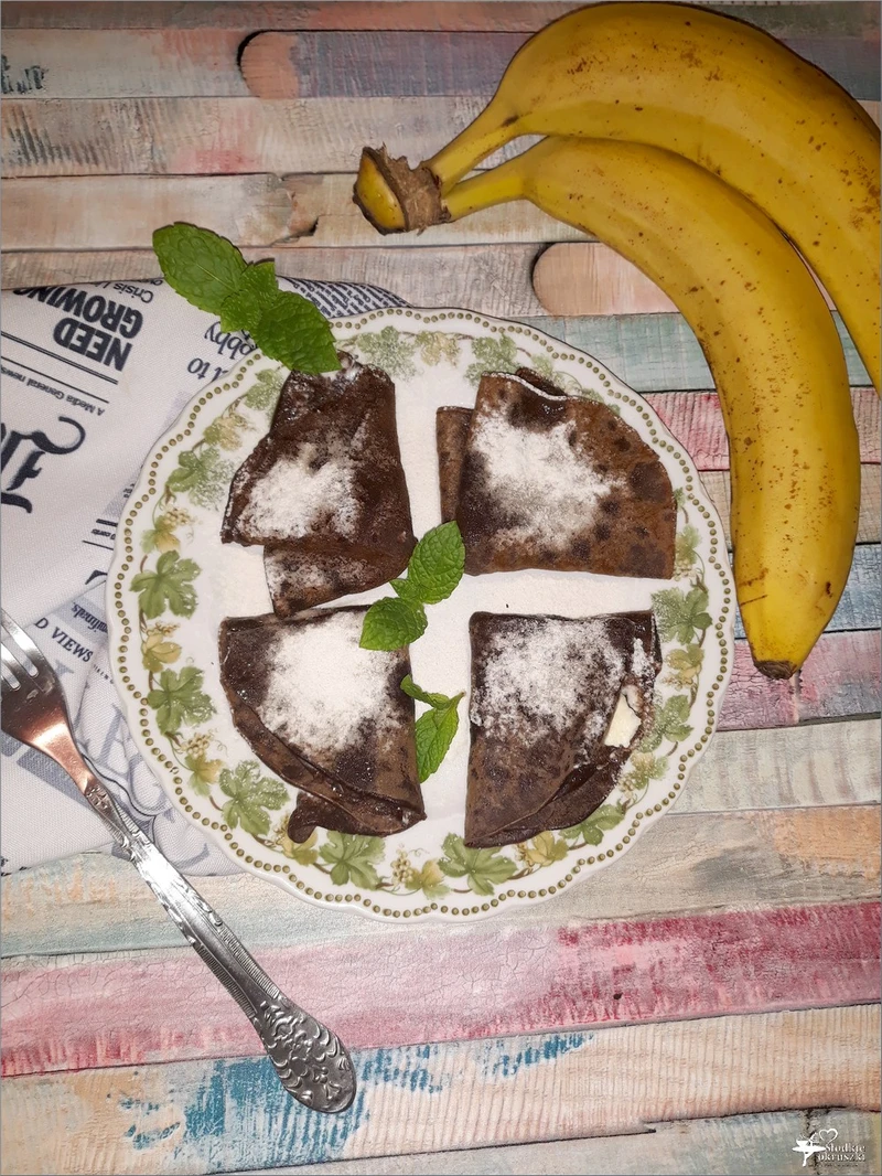 Proste czekoladowe naleśniki