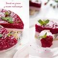 Sernik na zimno z musem malinowym