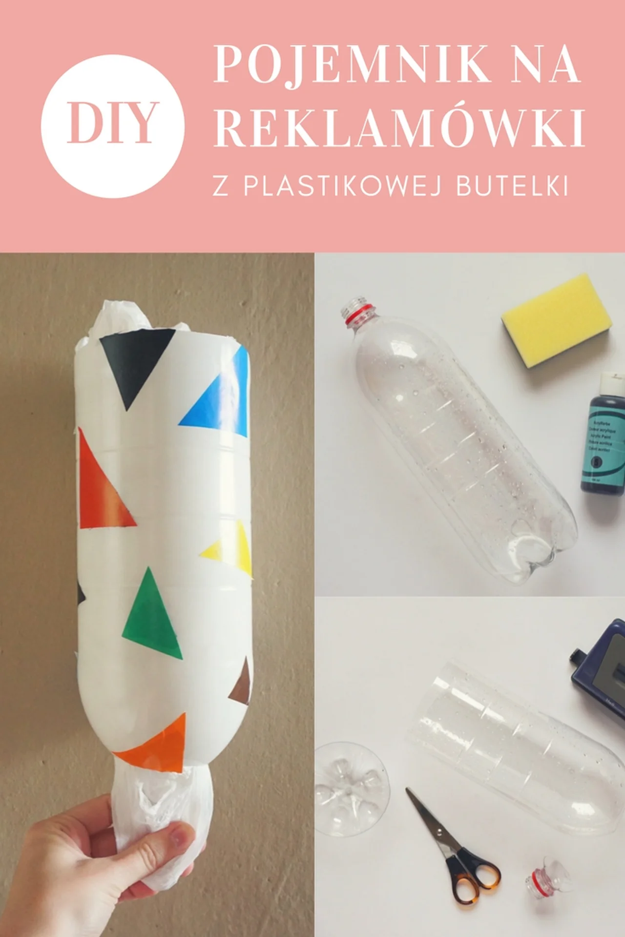 DIY Pojemnik na reklamówki z plastikowej butelki