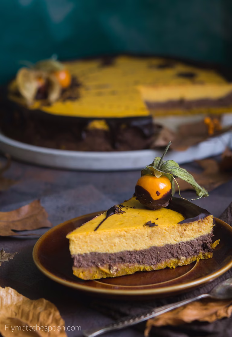 Sernik czekoladowo – dyniowy z pieprzem i chilli