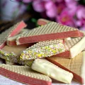Wafle z galaretką