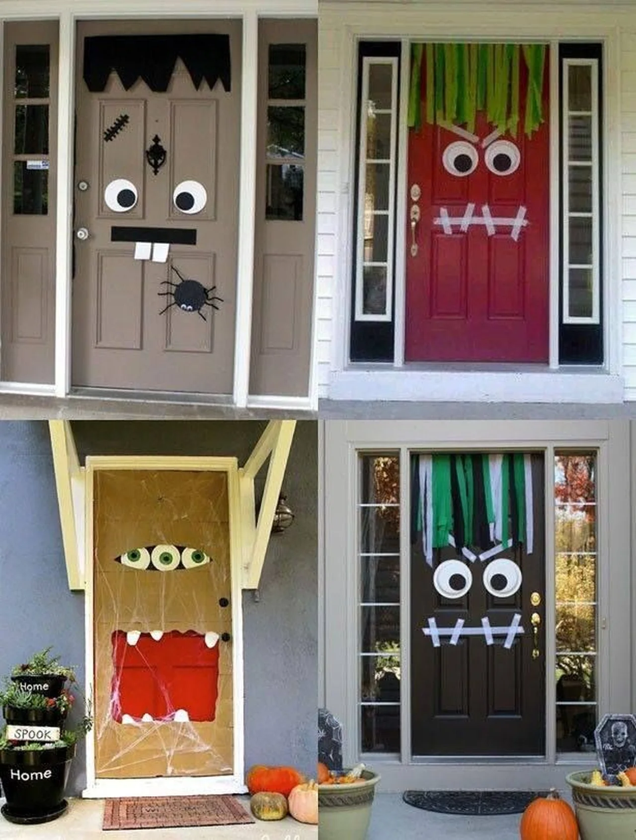 Dekoracje na Halloween - drzwi
