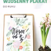 Wiosenny plakat do druku