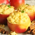 Jabłka zapiekane pod waniliową kruszoną
