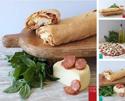 Zrób zrolowaną pizze