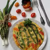 Omlet z zielonymi szparagami