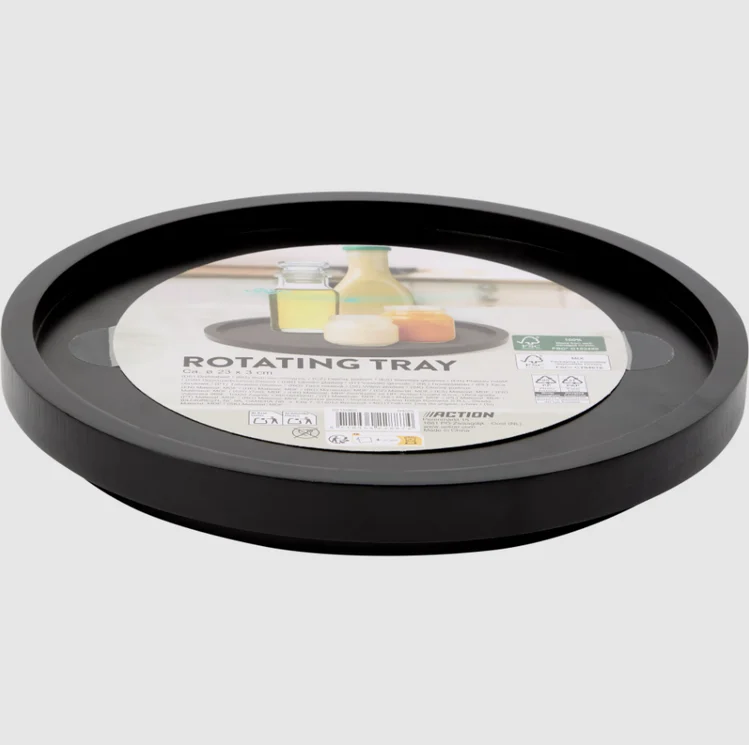 Zdjęcie Styl, porządek i funkcjonalność za 13,49 zł? Obrotowa patera z Action podbija kuchnie i stoły! 🔄🍽️ #3