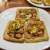 Mini pizza z ciasta francuskiego