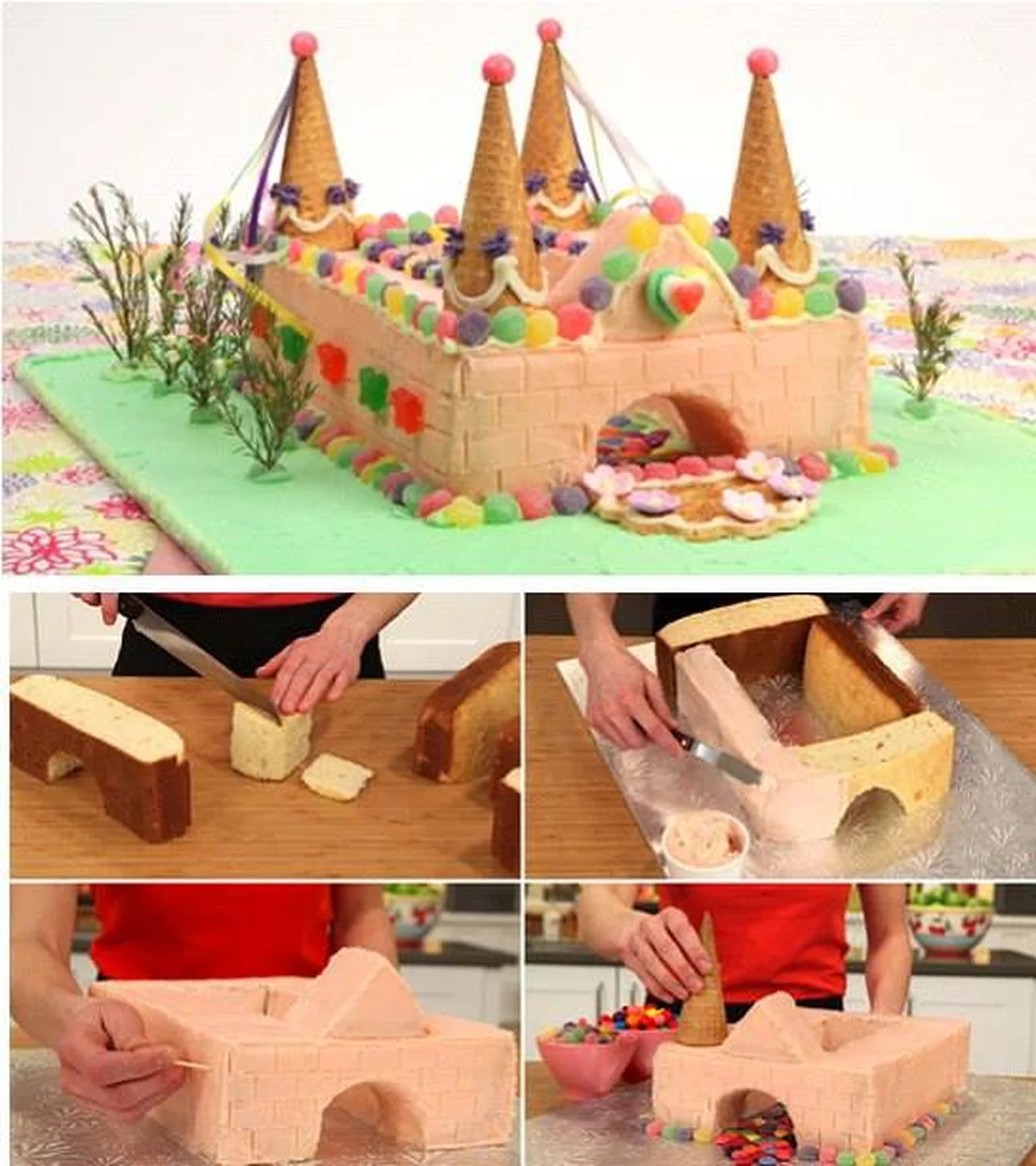 Zamek dla księżniczki - tort