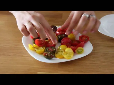 Łatwy sposób krojenia pomidorków koktajlowych- Easy Way To Cut Cherry Tomatoes