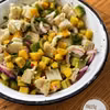 Ceviche z halibuta z mango i avocado