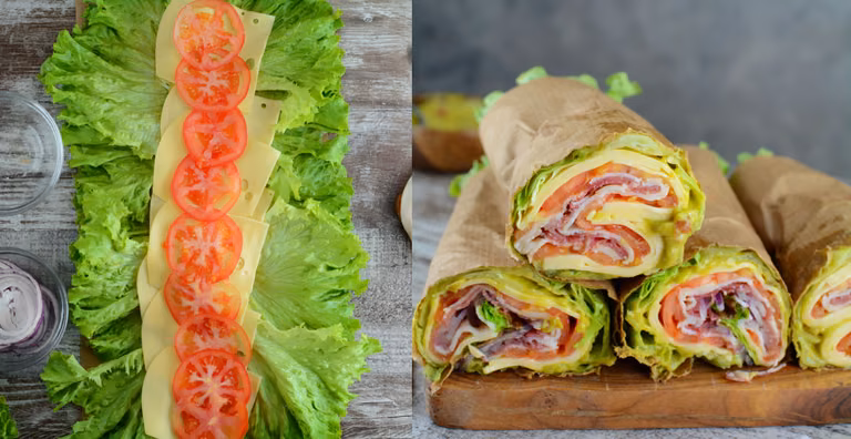 Dietetyczne wrapy z sałaty - HIT na odchudzanie! Jedź i chudnij.  (KETO, FIT)