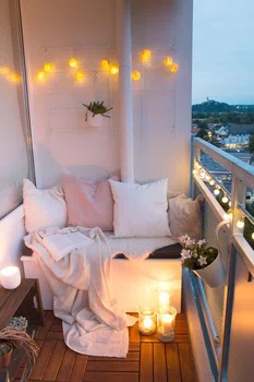 Przytulny balkon