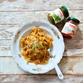 Makaron w sosie mięsno - warzywnym