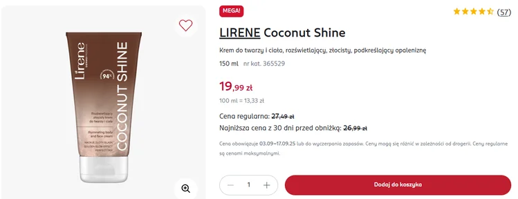 Zdjęcie Ten krem z Rossmanna za 19 zł przedłuży letnią opaleniznę! Twarz i ciało z efektem glow przez całą jesień i zimę #1