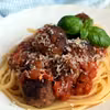 Spaghetti z klopsikami w pomidorowym sosie wg Jamiego Olivera