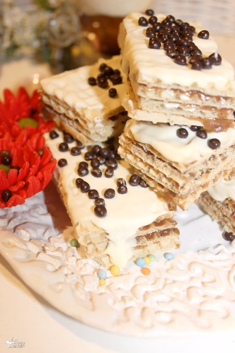 Kawowe wafle – wafle z masą kawową