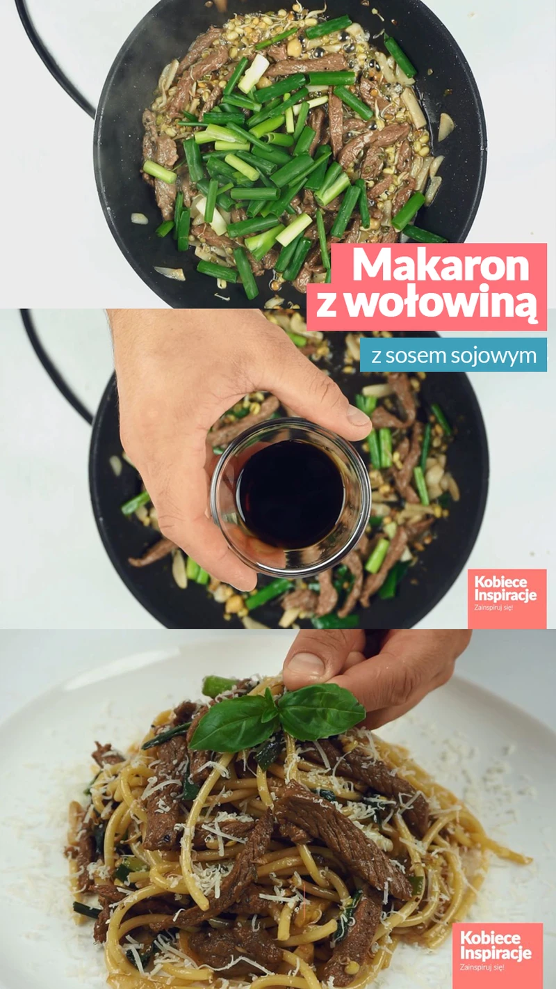 Makaron z wołowiną - orientalny smak