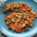 Omlet z płatkami orkiszowymi