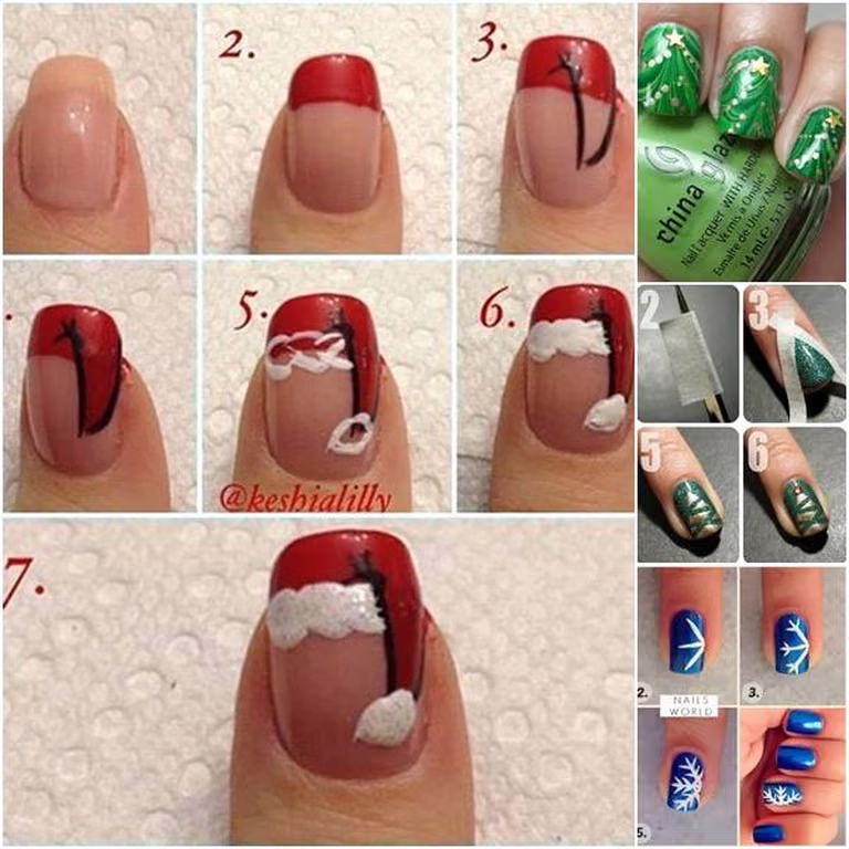 Świąteczny manicure