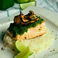 Pieczony filet z łososia