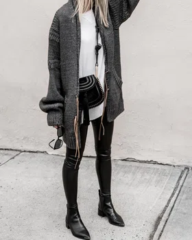 Stylizacje ze skórzanymi spodniami