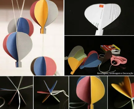 Balon - dekoracje z papieru